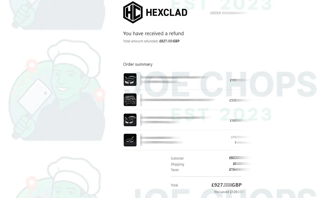 HexClad Order Success